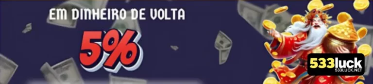 em dinheiro de volta